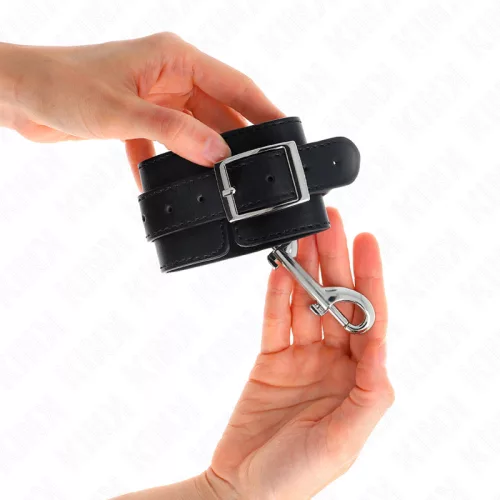 KINK - CSUKLÓRÖGZÍTŐK - EGYSOR SZEGEZŐS FEKETE ÁLLÍTHATÓ 17-28 CM X 5 CM