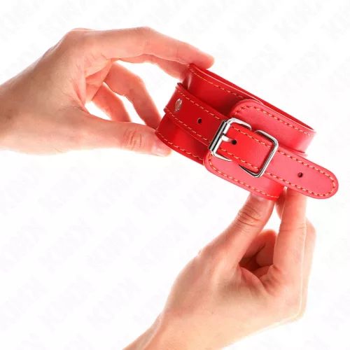 KINK - VÉKONY CSUKLÓRÖGZÍTŐK, PIROS ÁLLÍTHATÓ 21-33 CM