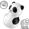 SATISFYER - POCKET PANDA STIMULATOR & VIBRATOR FEKETE-FEHÉR