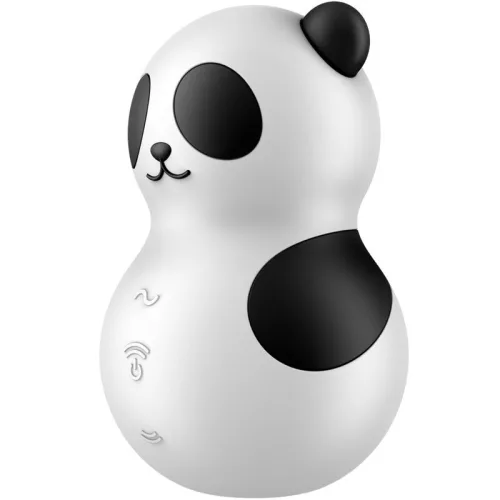 SATISFYER - POCKET PANDA STIMULATOR & VIBRATOR FEKETE-FEHÉR
