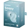 SATISFYER - SZESZES ZÁRÁS STIMULÁTOR ÉS VIBRÁTOR KÉK