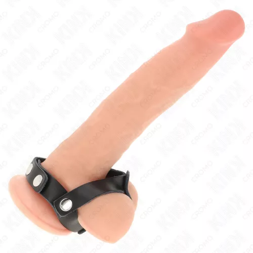 KINK – ÁLLÍTHATÓ BŐR PÉNISZGYŰRŰ ÉS GOLYÓELÍTŐ PÁNT