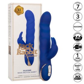 CALEXOTICS - JACK RABBIT VIBRÁTOR HULLÁMMOZGÁS KÉK
