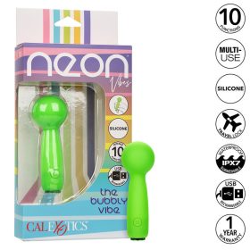   CALEXOTICS - NEON VIBRÁCIÓ BUBBLY VIBE MINI MASSAGER 10 VIBRATIONS GREEN