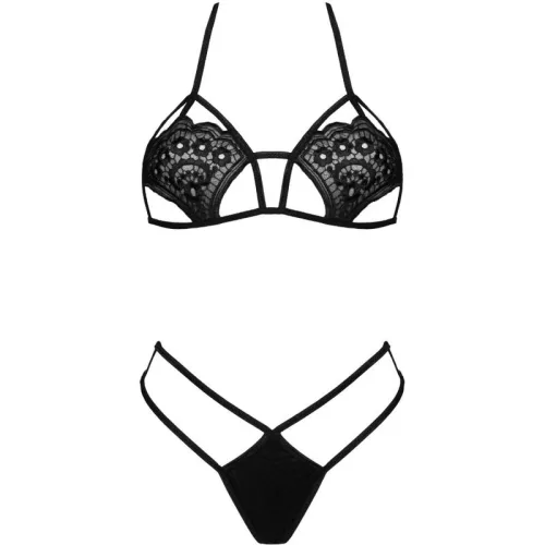 LIVCO CORSETTI DIVAT - JIMENA LC 20216 BRA + TANGA FEKETE EGYMÉRETŰ, EGYMÉRETŰ.