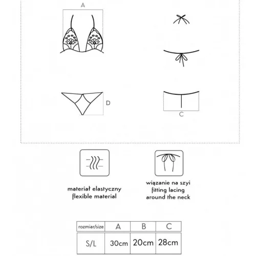 LIVCO CORSETTI DIVAT - JIMENA LC 20216 BRA + TANGA FEKETE EGYMÉRETŰ, EGYMÉRETŰ.