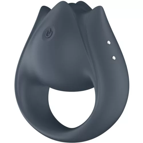 SATISFYER - PERFECT PAIR 2 MULTIVIBRÁTOR 2 AZ 1-BEN PÉNISZGYŰRŰ ÉS UJJSTIMULÁTOR SZÜRKE