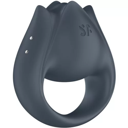 SATISFYER - PERFECT PAIR 2 MULTIVIBRÁTOR 2 AZ 1-BEN PÉNISZGYŰRŰ ÉS UJJSTIMULÁTOR SZÜRKE