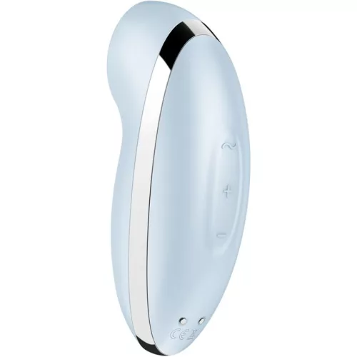 SATISFYER - TAP & CLIMAX 2 VIBRÁTOR ÉS STIMULÁTOR KÉK