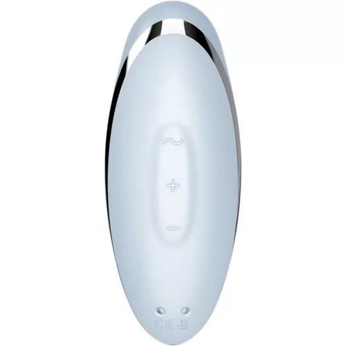 SATISFYER - TAP & CLIMAX 2 VIBRÁTOR ÉS STIMULÁTOR KÉK