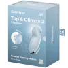 SATISFYER - TAP & CLIMAX 2 VIBRÁTOR ÉS STIMULÁTOR KÉK