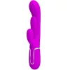 PRETTY LOVE - SHANIA TRIPLE RABBIT VIBRATOR MULTIFUNCTION PINK