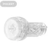 KIIROO - FEEL POCKET STROKER CRYSTAL BY KIIROO TRANSPARENT