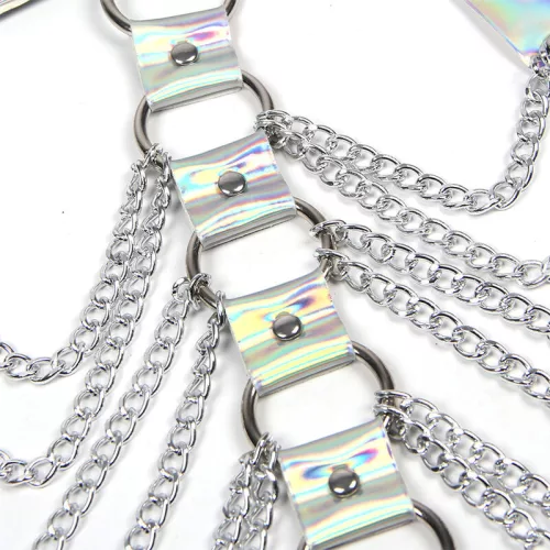 SUBBLIME – 953737 MELLKASPÁNT GYŰRŰKKEL ÉS LÁNCOKKAL, EZÜSTÖS EGYMÉRETŰ,