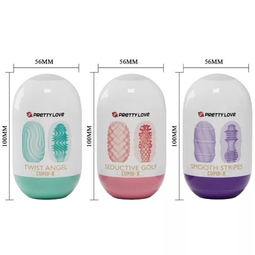 PRETTY LOVE - CUPID X 18 FÉRFI MASZTURBÁTOR KÜLÖNBÖZŐ TEXTÚRÁKKAL