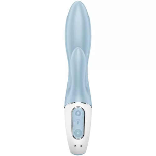 SATISFYER - LÉGPUMPÁS NYÚL 1 FELFÚJHATÓ NYÚL VIBRÁTOR KÉK