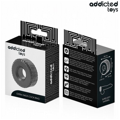 ADDICTED TOYS - EXTRA VASTAG FARKAS GYŰRŰ