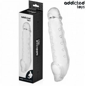 ADDICTED TOYS - ÁTLÁTSZÓ PÉNISZEXTENSZ S MÉRET 23 CM