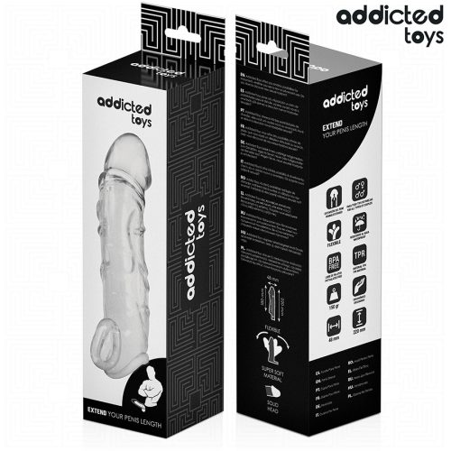 ADDICTED TOYS - ÁTLÁTSZÓ PÉNISZHOSSZ 27 CM