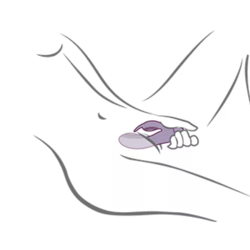 ROCKS- OFF - GLO- GIRL LILA NYÚL VIBRÁTOR