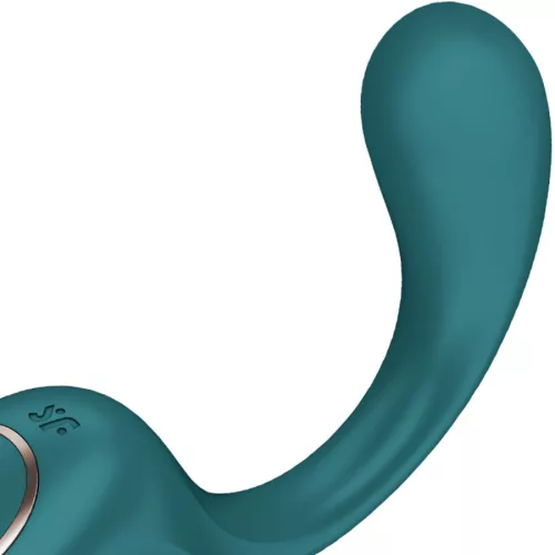 SATISFYER - G FOR GODDESS 2 NYÚL VIBRÁTOROS ÜVEG ZÖLD