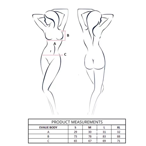 SZENVEDÉLY - EVALIE BODY WHITE S/M