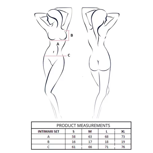 PASSION - INTIMARI MELLTARTÓ + BUGYI SZETT RÓZSASZÍN L/XL