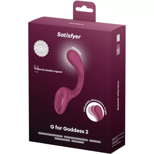 SATISFYER - G FOR GODDESS 2 NYÚL VIBRÁTOROS PALACK BORDEAUX