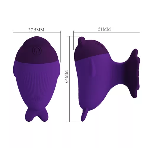 PRETTY LOVE - DOLPHIN MINI VIBRÁTOR KLIPSZEL