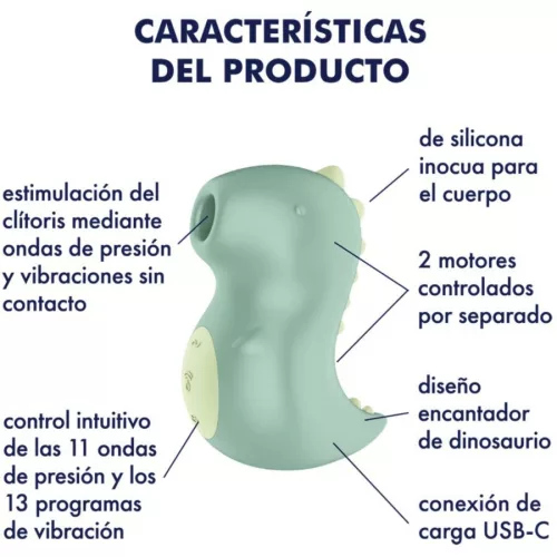 SATISFYER - DIN-OOOH VIBRÁTOR ÉS LÉGPULZUS STIMULÁTOR