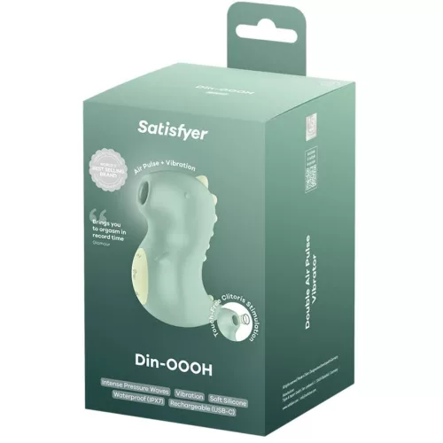 SATISFYER - DIN-OOOH VIBRÁTOR ÉS LÉGPULZUS STIMULÁTOR
