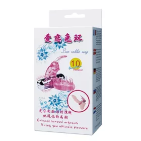 Penisring met kogelvibrator roze 1