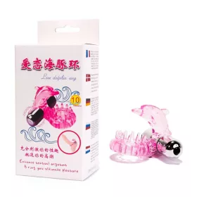 Penisring met kogelvibrator roze 2