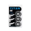 Titan 3 in 1 siliconen ringen zwart
