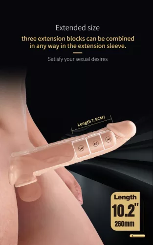 Pretty Love Extension Penis Sleeve 10,2" Flesh