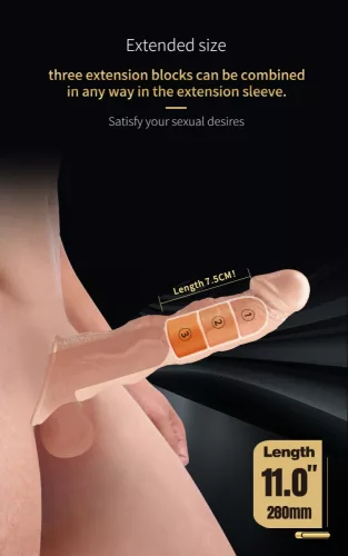 Pretty Love Extension Penis Sleeve 11" Flesh