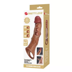 Pretty Love Extension Penis Sleeve 11" Brown
