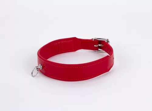 Lakleer met Lamsleer Achterkant Rood