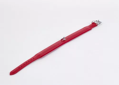 Lakleer met Lamsleer Achterkant Rood