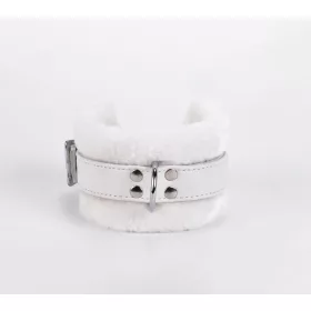 Handboeiontwerp gemaakt van kalfzacht leer wit