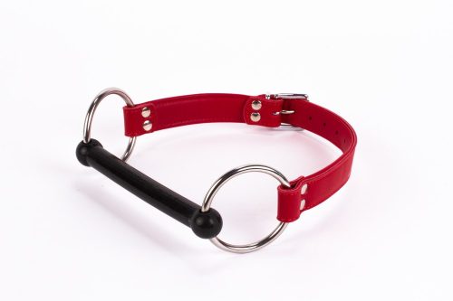 Kalf zachte leren top en lamsleer vulling met een rood siliconen mondstuk