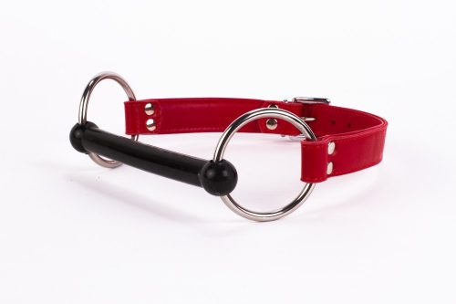 Kalf zachte leren top en lamsleer vulling met een rood siliconen mondstuk