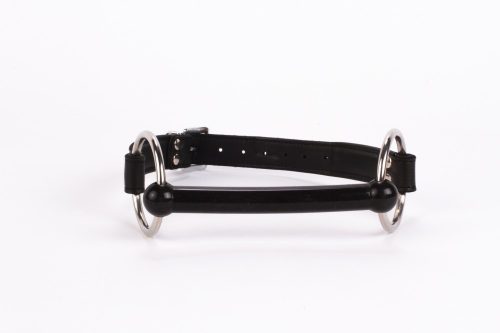 Kalf zacht leren bovenblad en lamsleer vulling met siliconen mondstuk zwart