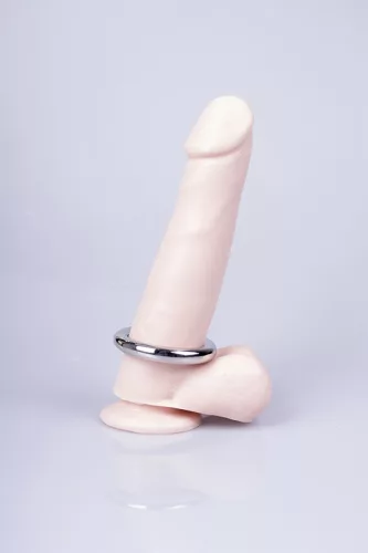 Prémium fém péniszgyűrű - kerek, 10 mm th.