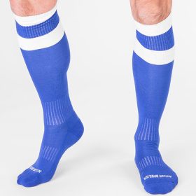 Focipó socks - kék-fehér sportzokni