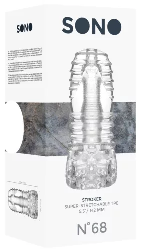 Super Stretch Sono – átlátszó maszturbátor N°68