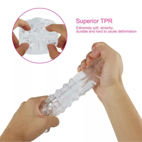 Super Stretch Sono – átlátszó maszturbátor N°68