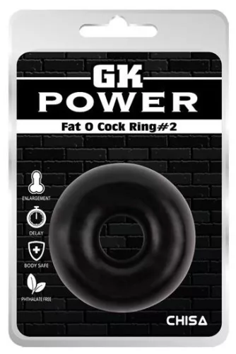 Fat O Ring N°2 – vastag fekete péniszgyűrű