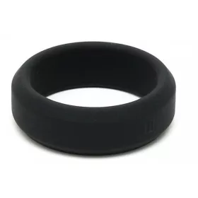 Silicone Cockring – puha, 18 mm-es férfi gyűrű, fekete