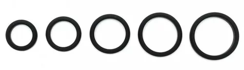 Silicone Cockring – puha, 18 mm-es férfi gyűrű, fekete